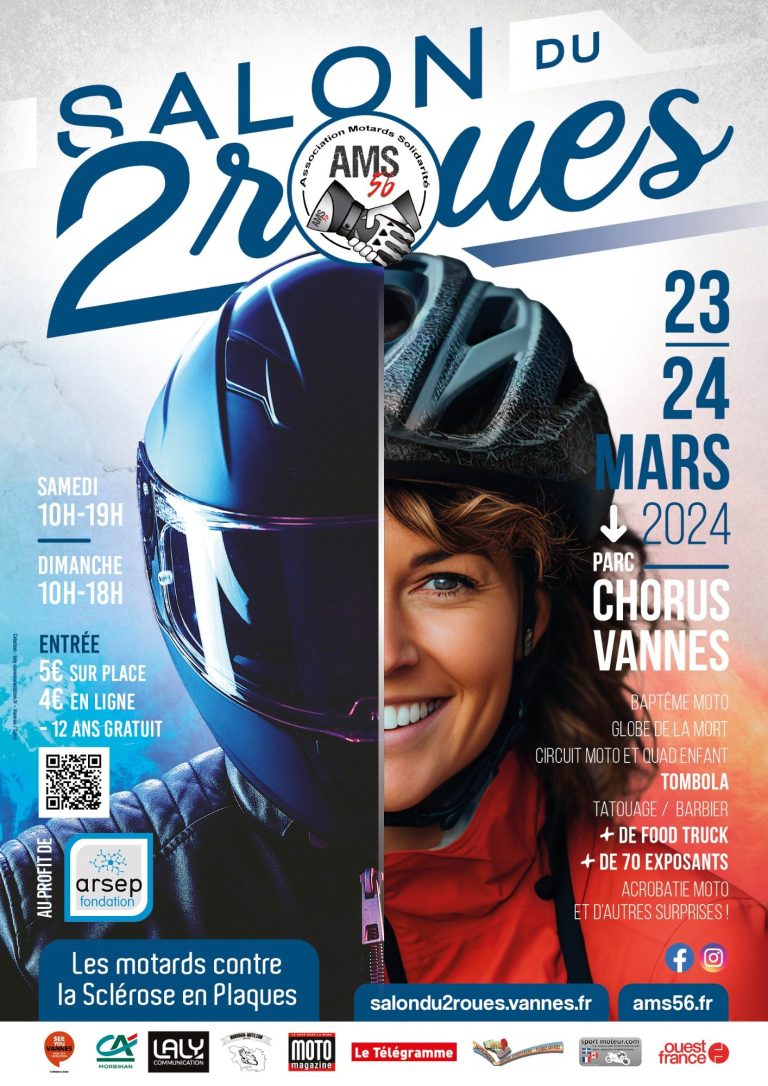 Le Salon du 2 Roues de Vannes revient les 23 et 24 mars 2024, mettant en vedette motos, vélos et tout l'univers du deux-roues. Plongez dans cette expérience pour découvrir les dernières tendances et innovations de la mobilité sur deux roues.